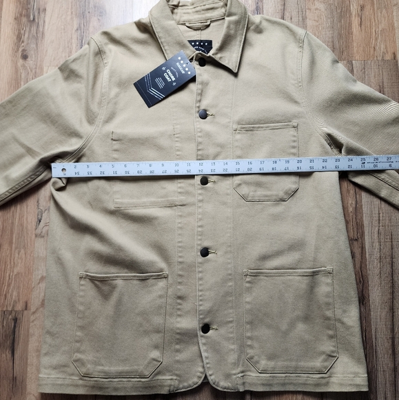 ❗️NWT❗️Men's Haggar Chore Coat Khaki Size Large - Picture 7 of 11